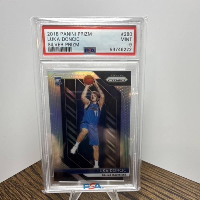 2018-19 Panini Prizm Luka Doncic #280 Silver Prizm Rookie PSA 9