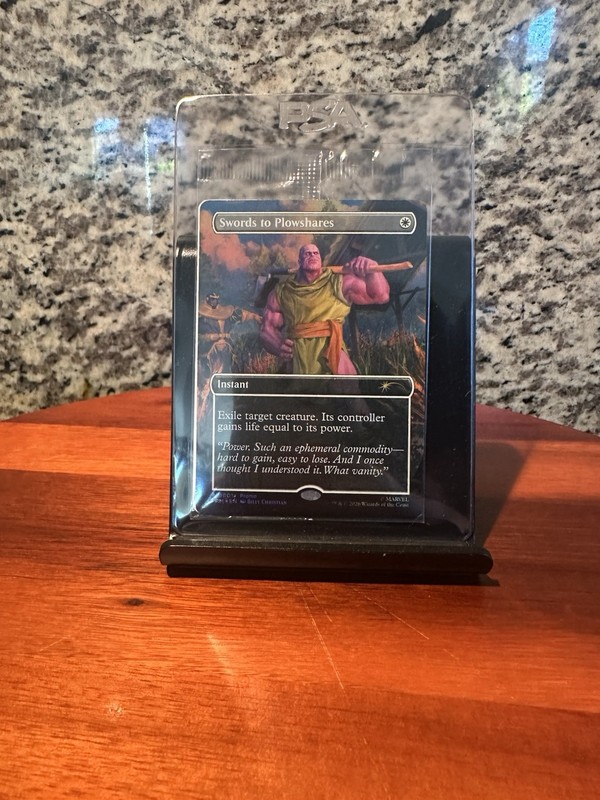 Magic the Gathering PSA Magazine Promo Swords to Plowshares Thanos