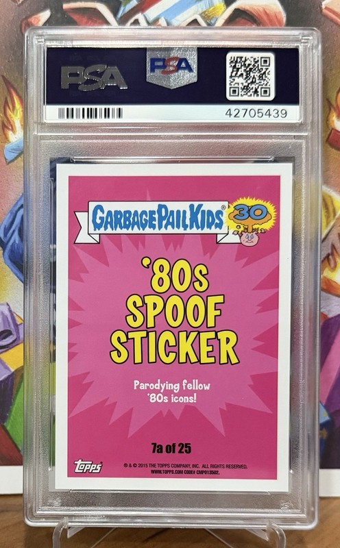 2015 Topps Garbage Pail Kids 30th Anniversary MAD MICHAEL Jordan #7a PSA 10 GPK view 2
