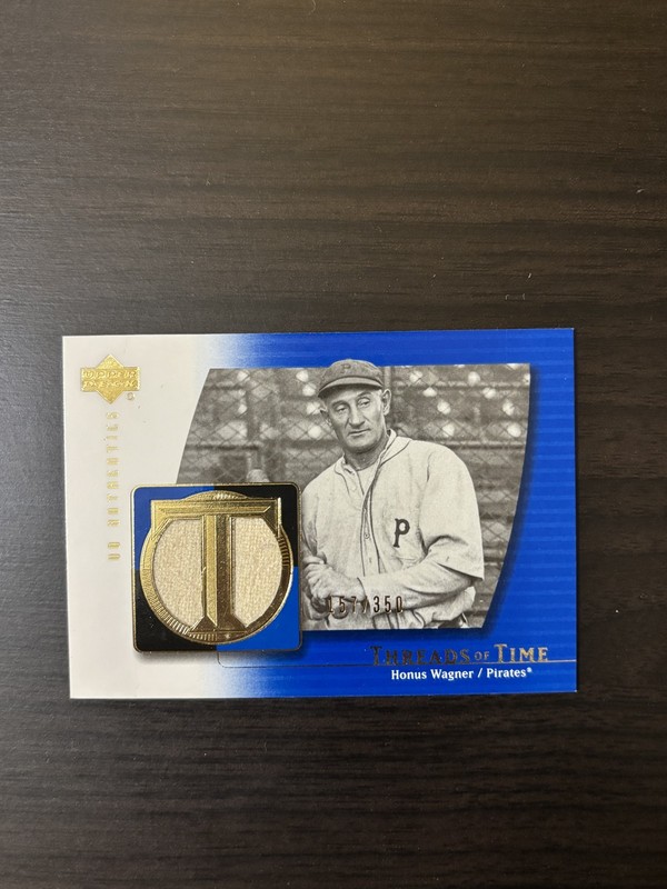 Honus Wagner 2003 UD Authentics Threads of Time GU Relic /350 #TT-HW Pirates HOF