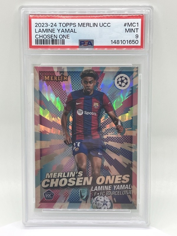 2023-24 Topps Merlin UCC Lamine Yamal Merlin's Chosen Ones RC PSA 9 Rookie
