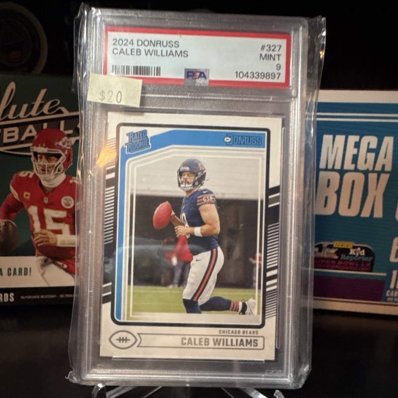 Panini 2024 Donruss Rated Rookie Caleb Williams #327 Bears RC PSA 9