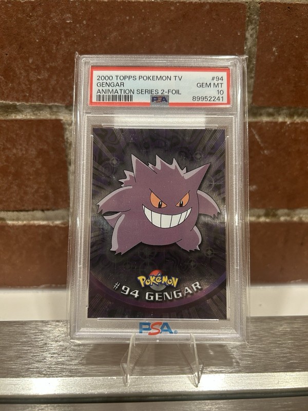 2000 TOPPS POKEMON TV ANIMATION SER 2 FOIL #94 GENGAR PSA 10