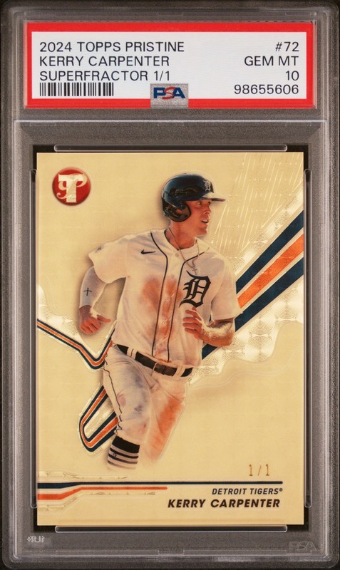 2024 Topps Pristine Kerry Carpenter Superfractor 1/1 PSA 10