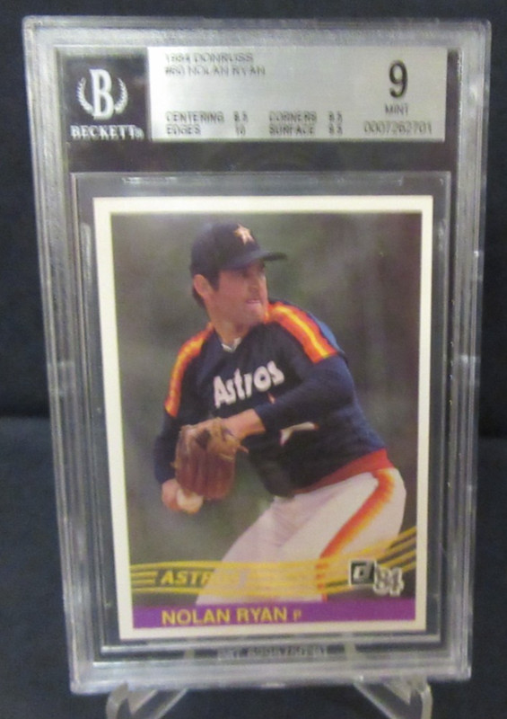 1984 Donruss #60 Nolan Ryan BGS 9 MINT Houston Astors HOF Free U.S. Shipping