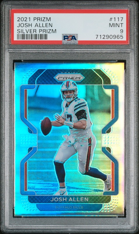 Josh Allen 2021 Panini Prizm Silver Prizm #117 PSA 9