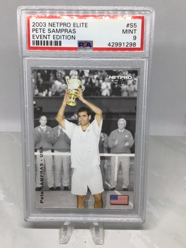 2003 Netpro Elite Event Edition #S5 Pete Sampras PSA 9 (Top Pop)