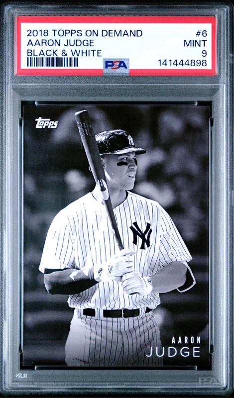 2018 Topps On Demand Black & White Online Aaron Judge PSA 9 Yankees