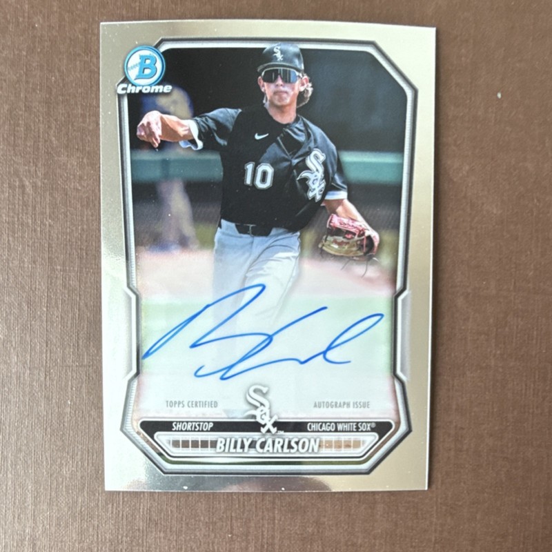 Topps Billy Carlson Chicago White Sox 2026 Bowman Chrome Auto #CPA-BC