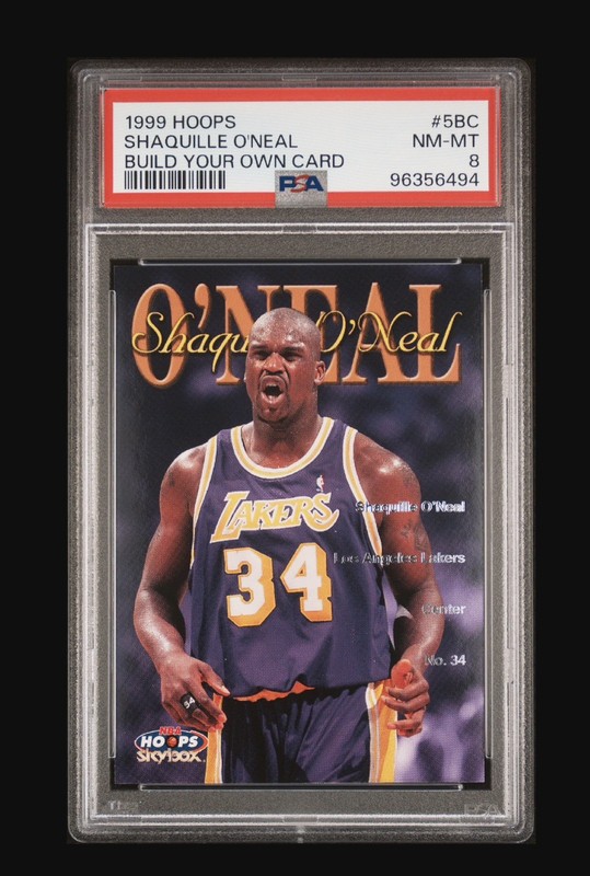 1999 Hoops Shaquille O'Neal #5BC Build Your Own Card /250 PSA 8 Low Pop