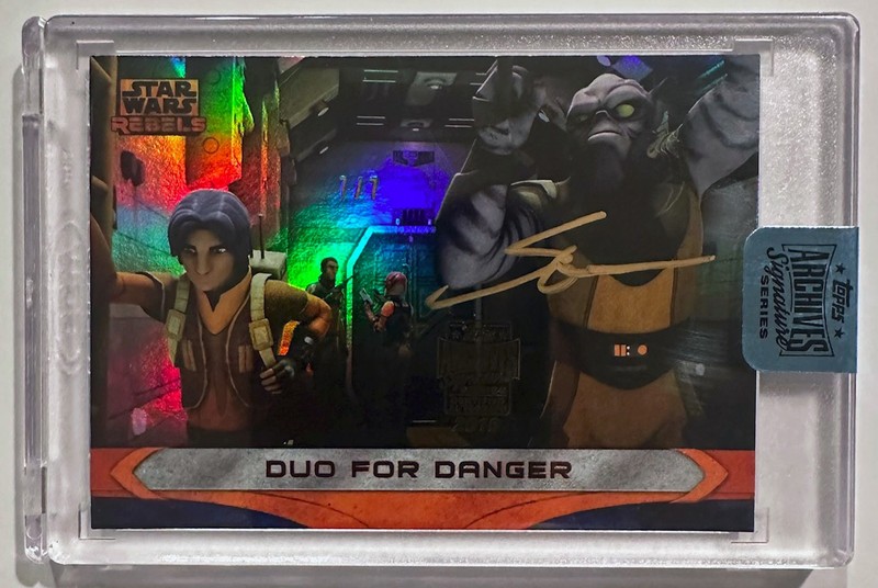 Topps Star Wars Archives Signature Series Zeb Orrelios Steve Blum Autograph /7