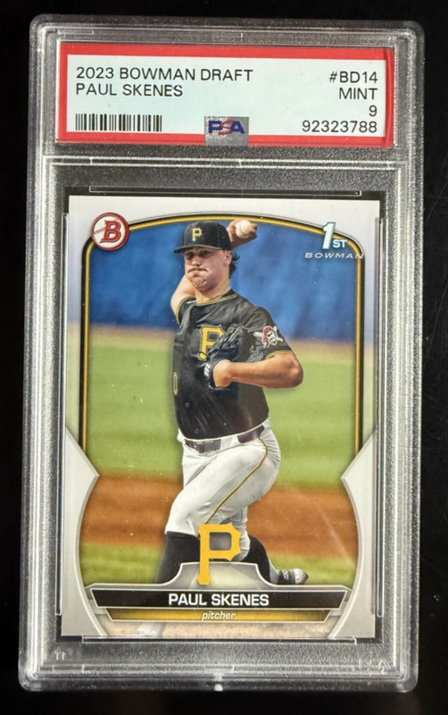 2023 Bowman Draft Paul Skenes 1st Bowman PSA 9 #BD-14 Pirates