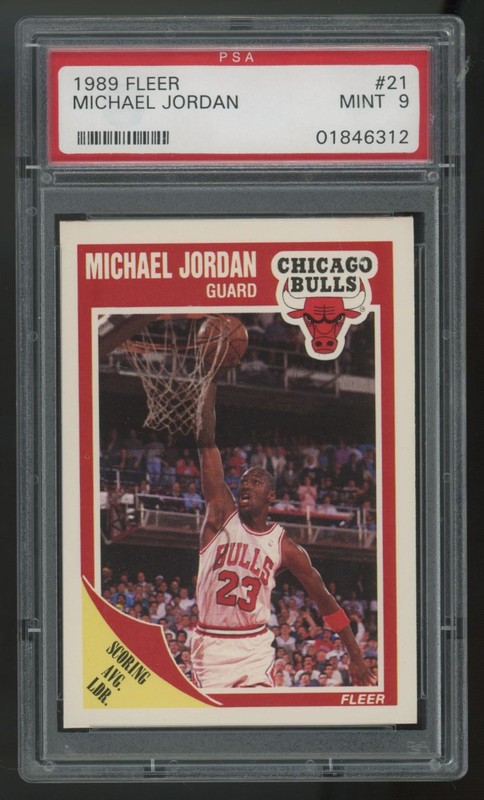 1989-90 Fleer Michael Jordan #21 PSA 9 *312