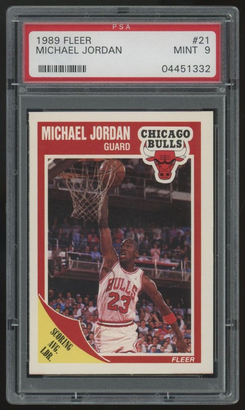 1989-90 Fleer Michael Jordan #21 PSA 9 *332