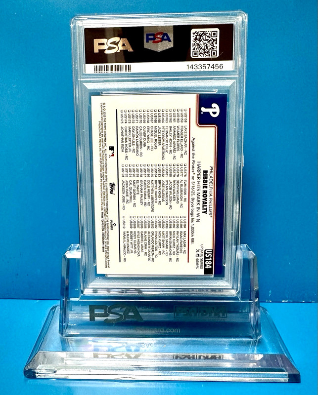 Bryce Harper PSA Graded 9 ! 2025 Topps Update Holo Foil ! ⚾️ view 2
