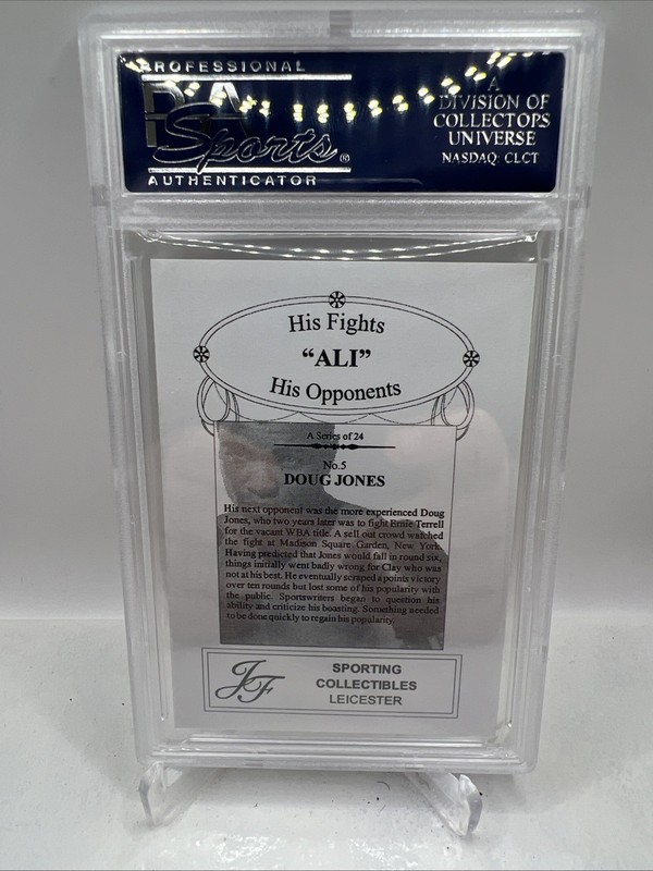 Muhammad Ali 2003 JF Sporting Collectables His Fights, His Opponents #5 PSA 10 view 2