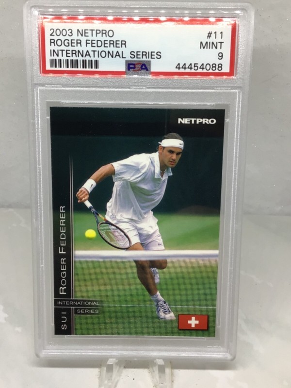 2003 Netpro International Series #11 Roger Federer RC PSA 9