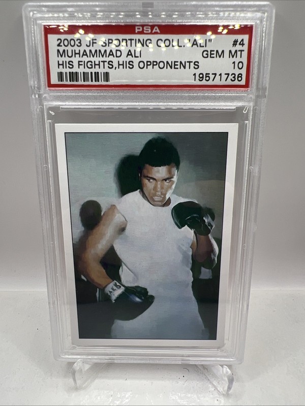 Muhammad Ali 2003 JF Sporting Collectables His Fights, His Opponents #4 PSA 10