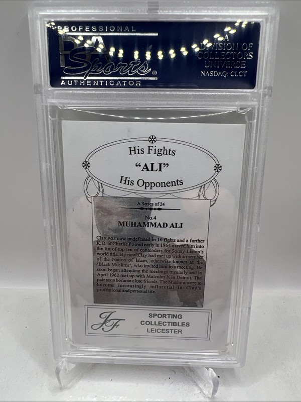 Muhammad Ali 2003 JF Sporting Collectables His Fights, His Opponents #4 PSA 10 view 2