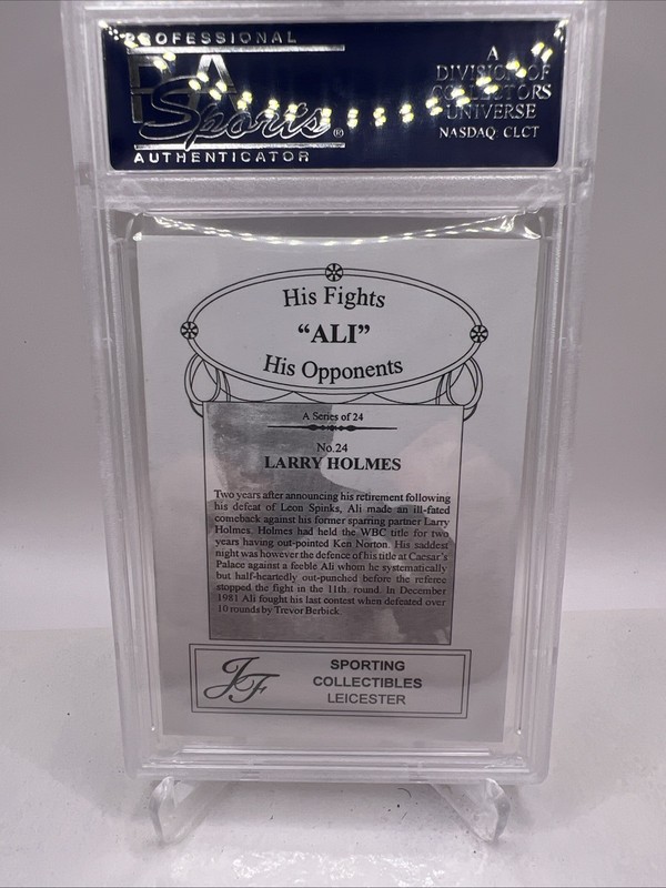 Muhammad Ali 2003 JF Sporting Collectables His Fights, His Opponents #24 PSA 10 view 2