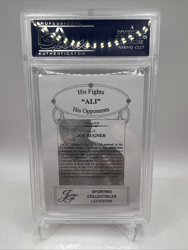 Muhammad Ali 2003 JF Sporting Collectables His Fights, His Opponents #17 PSA 10 view 2