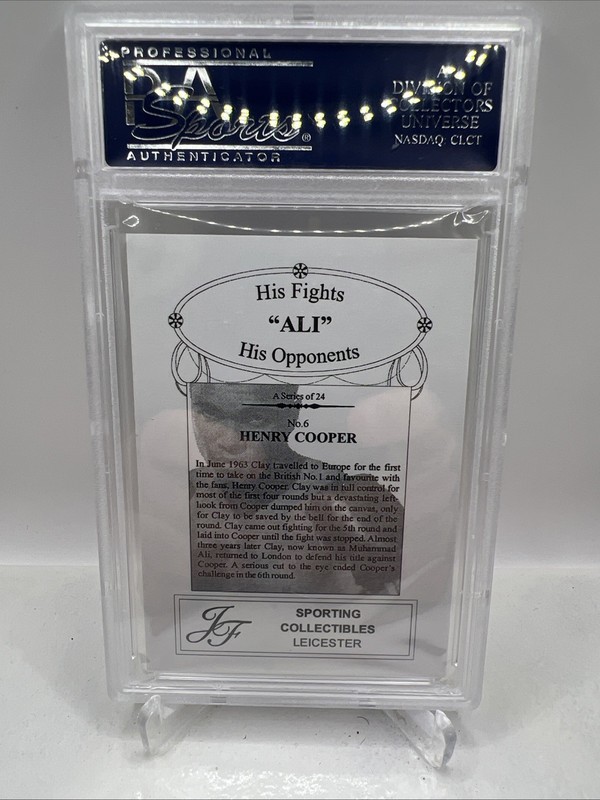 Muhammad Ali 2003 JF Sporting Collectables His Fights, His Opponents #5 PSA 10 view 2