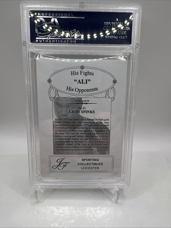 Muhammad Ali 2003 JF Sporting Collectables His Fights, His Opponents #23 PSA 10 view 2