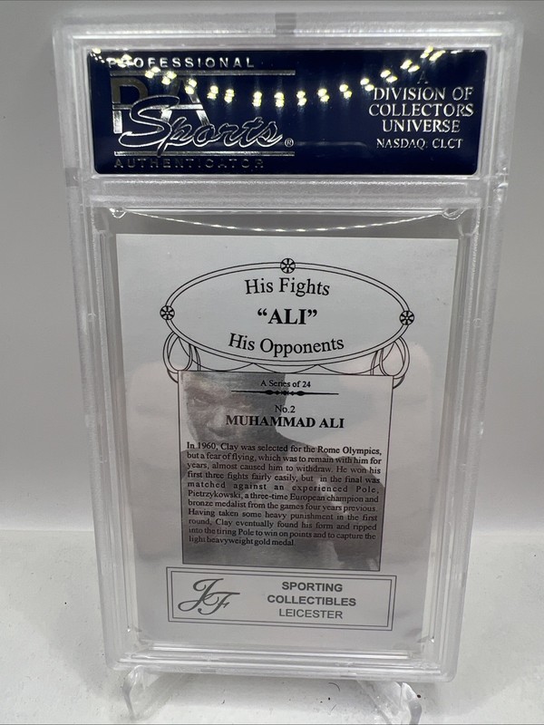 Muhammad Ali 2003 JF Sporting Collectables His Fights, His Opponents #2 PSA 9 view 2