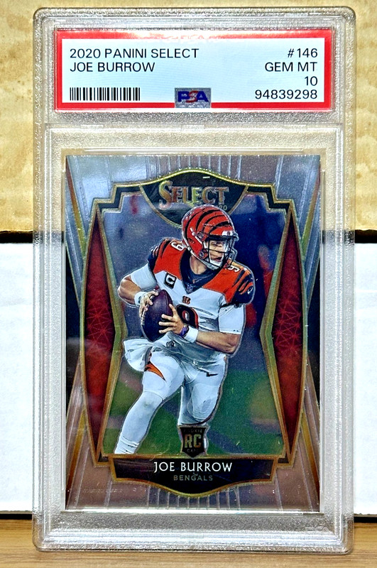2020 PANINI SELECT JOE BURROW #146 PREMIER ROOKIE BENGALS PSA GEM MINT 10