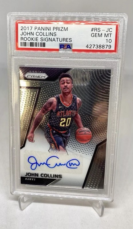 2017 Panini Prizm John Collins ROOKIE RC  Auto PSA 10 GEM MINT Atlanta Hawks