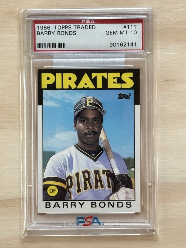 BARRY BONDS 1986 TOPPS TRADED ROOKIE #11T PSA 10  - EBAY Certified