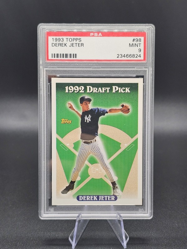 Derek Jeter 1993 Topps - #98 (RC) New York Yankees HOF Rookie PSA 9 - No Flaws!