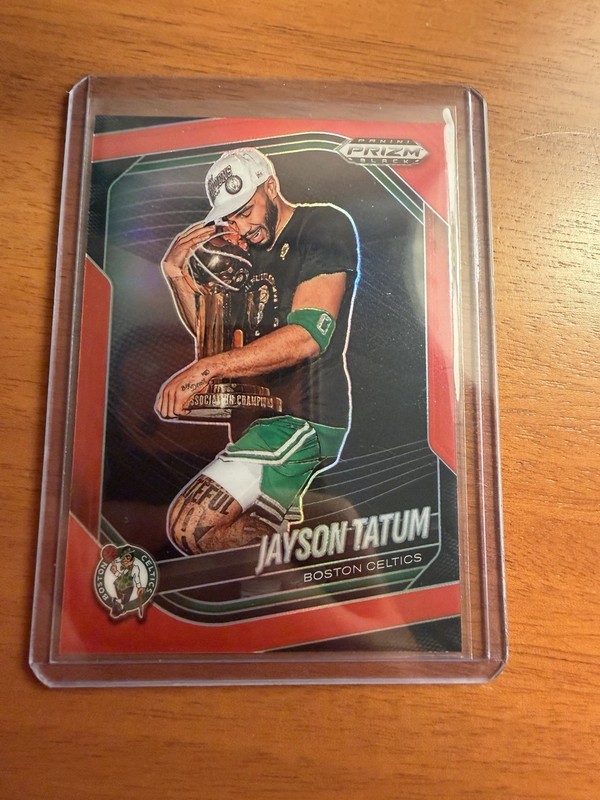 2024-25 Panini Prizm Black Jayson Tatum, Jayson Tatum #139 Red Prizm /299