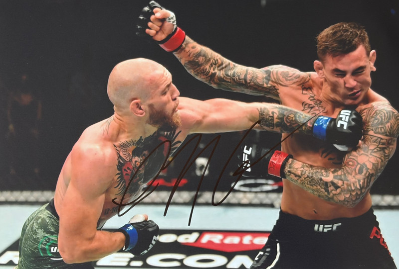 Prime Conor McGregor Hand Signed A4 Striking Photo UFC PSA CARD + Official COA