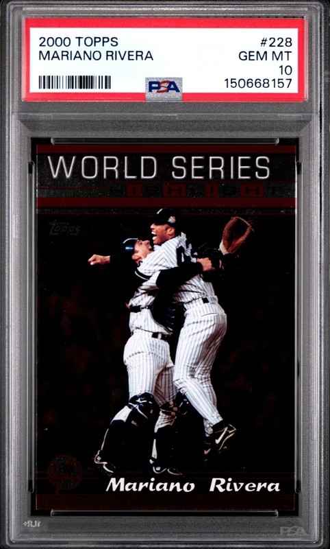 PSA 10 GEM MINT 2000 TOPPS MARIANO RIVERA #228 YANKEES 68157 B316