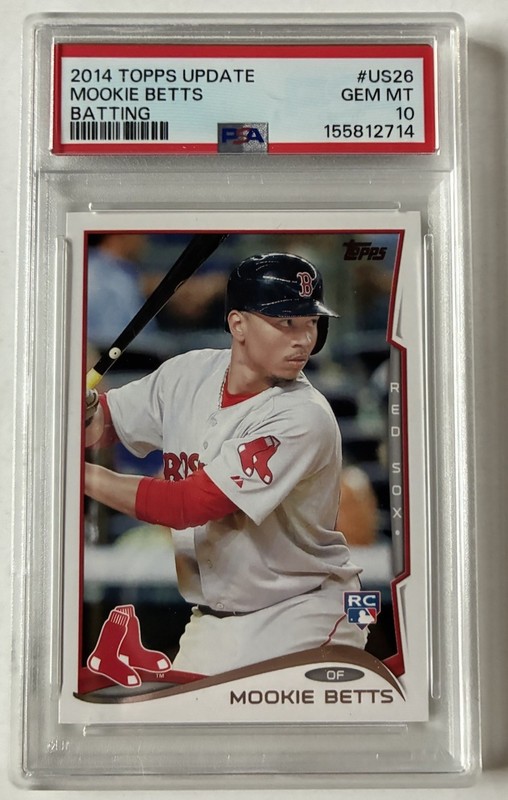 Mookie Betts 2014 Topps Update PSA 10