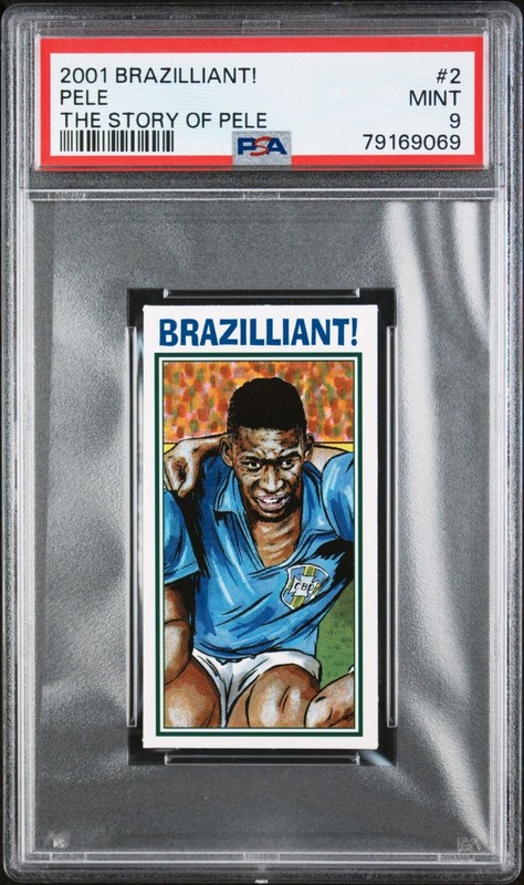 2001 Philip Neill Brazilliant! The Story of Pelé 2 Pele Brazil PSA 9 RARE