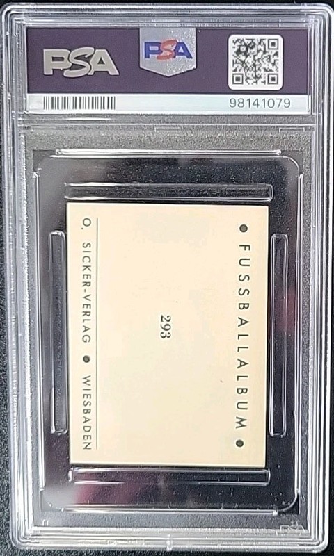 1963 Sicker Verlag Bundesliga Asse #293 Pele PSA 3 view 2