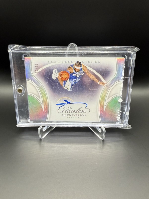 2024 Panini Flawless Finishes Allen Iverson AUTO 07/25 #FF-AIN Nuggets