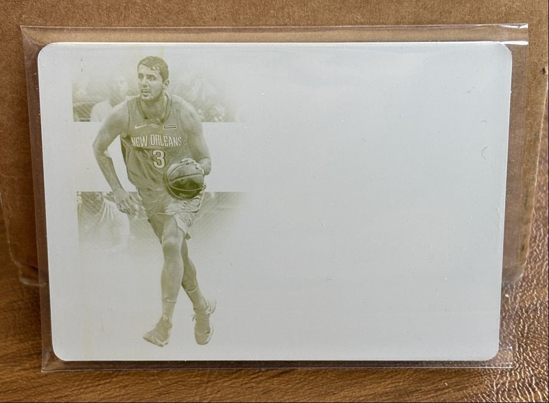 2018-19 PANINI NATIONAL TREASURES PRINTING PLATE NIKOLA MIROTIC 1/1 PELICANS