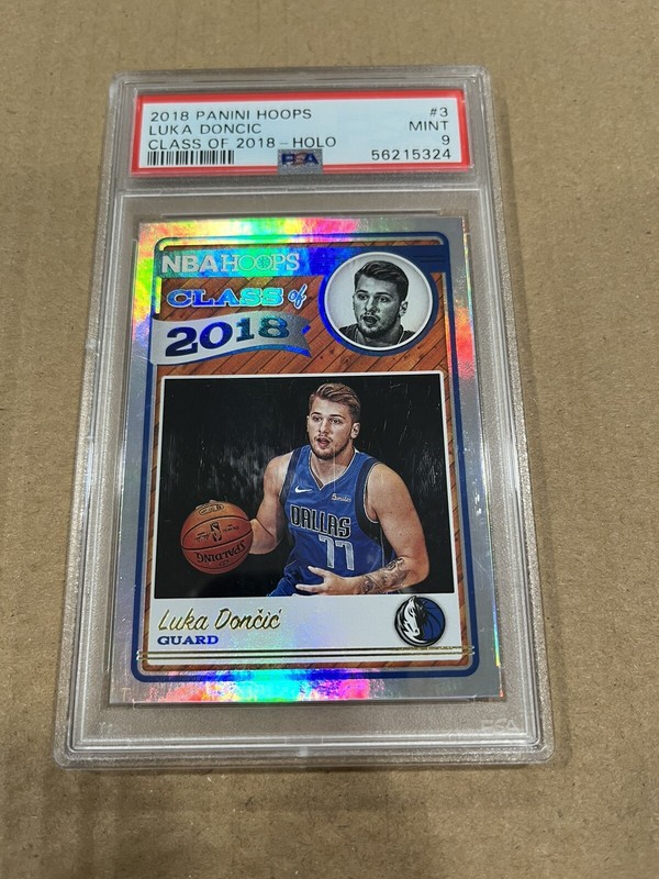 LUKA DONCIC 2018 2019 18 19 Panini Hoops Class Of Holo Prizm RC PSA 9 #3 Rookie