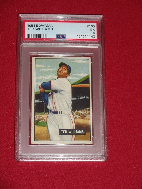 1951 Bowman Ted Williams PSA 5 EX #165 Undergraded Beauty 6
