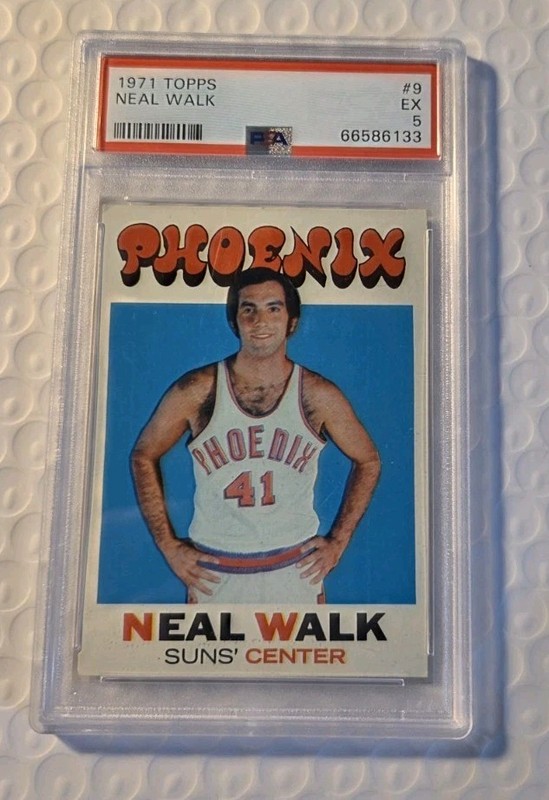 1971-72 Topps #9 Neal Walk PSA 5 EX Phoenix Suns Vintage Basketball Card