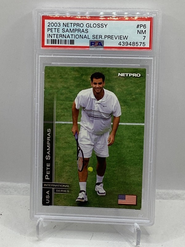 2003 Netpro Glossy International Series Preview #P6 Pete Sampras PSA 7