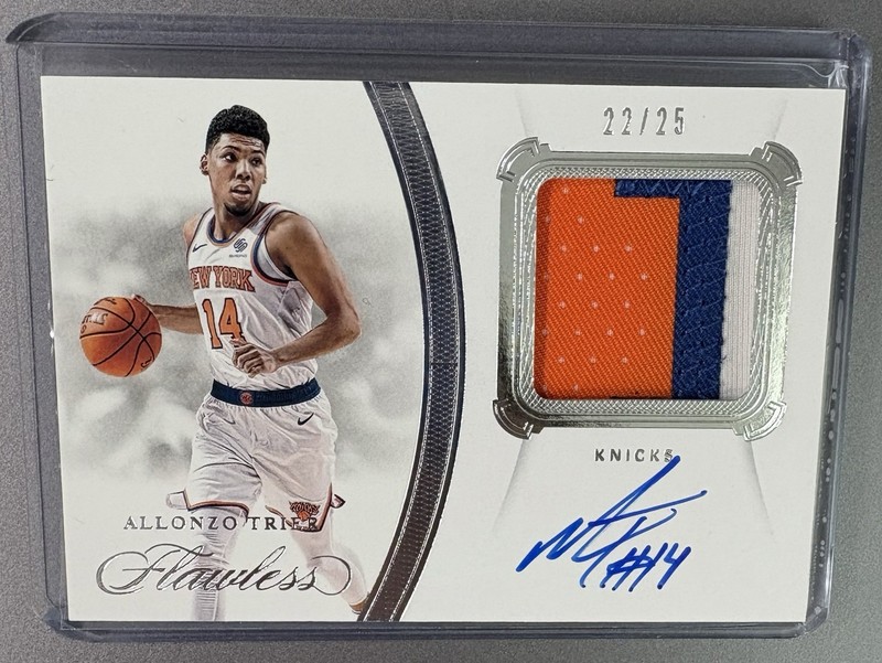 2019-20 Panini Flawless Allonzo Trier Patch Auto Autograph /25