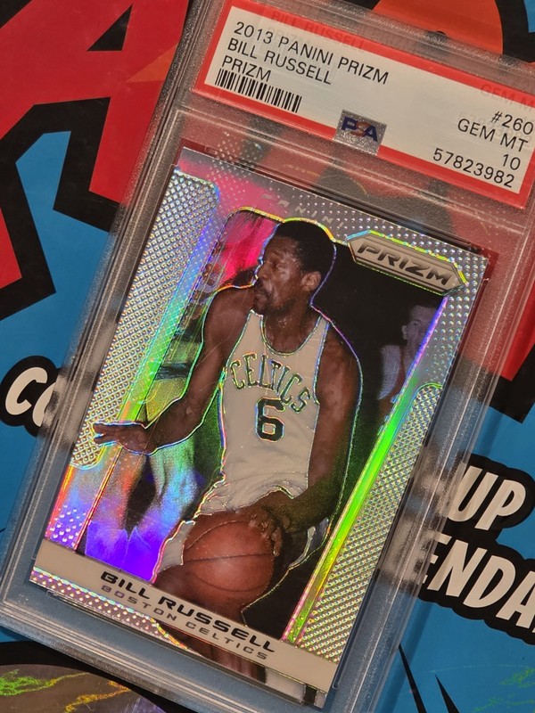 BILL RUSSELL 2013-14 PANINI PRIZM SILVER #260 SP PSA 10 Gem Mint CELTICS Low Pop view 2
