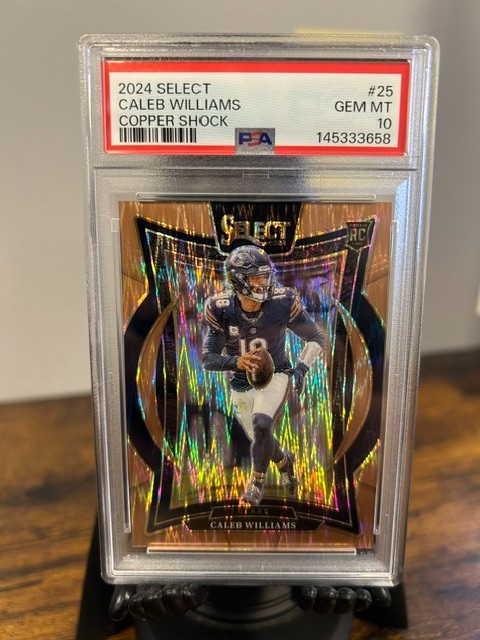 2024 Select Caleb Williams Copper Shock RC /299 PSA GEM MT 10