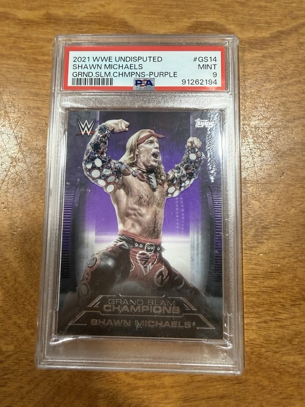 2021 Topps WWE Undisputed - Grand Slam Champions Shawn Michaels - PSA 9