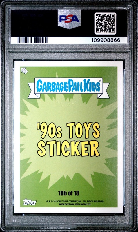 2019 Garbage Pail Kids We Hate 90s 18b Sesame Skeet Elmo BLACK PSA 10 GPK POP 1 view 2