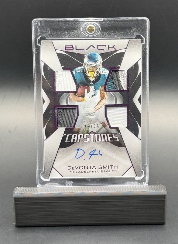 2025 Panini Black DeVONTA SMITH Capstones Quad Patch On Auto /25 🔥